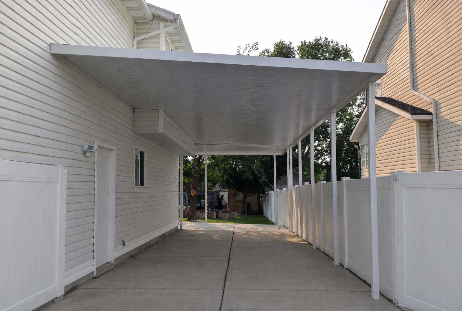 Flat Pan carports in salt lake city